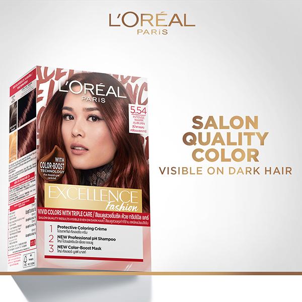 Loreal Paris Excellence Fashion Hair Color 5.54 Intense Warm Auburn