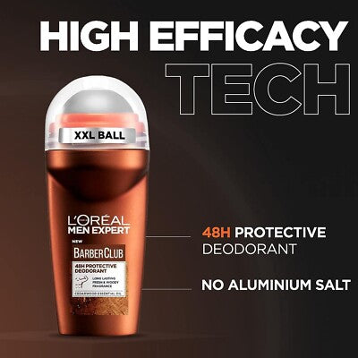 L’oréal Paris Men Expert Barber Club Deodorant Roll-On 50ml (UK)