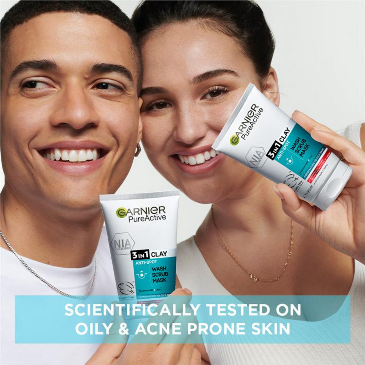 Garnier Pure Active 3 in 1 Wash Scrub Mask 150ml