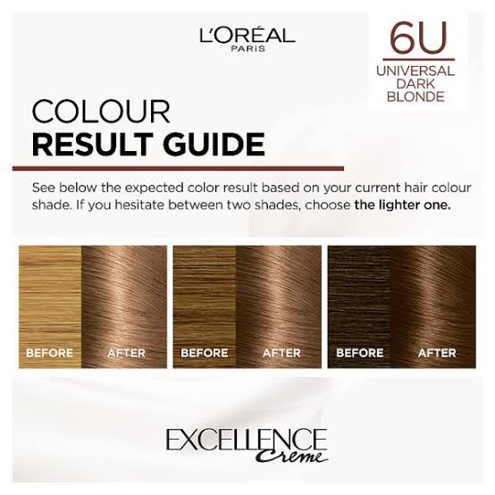 Loreal ParisExcellence Creme Universal Nudes 6U Universal Dark Blonde