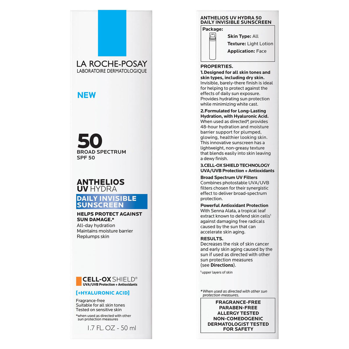 La Roche-Posay Anthelios UV Hydra Sunscreen SPF 50 (50ml)