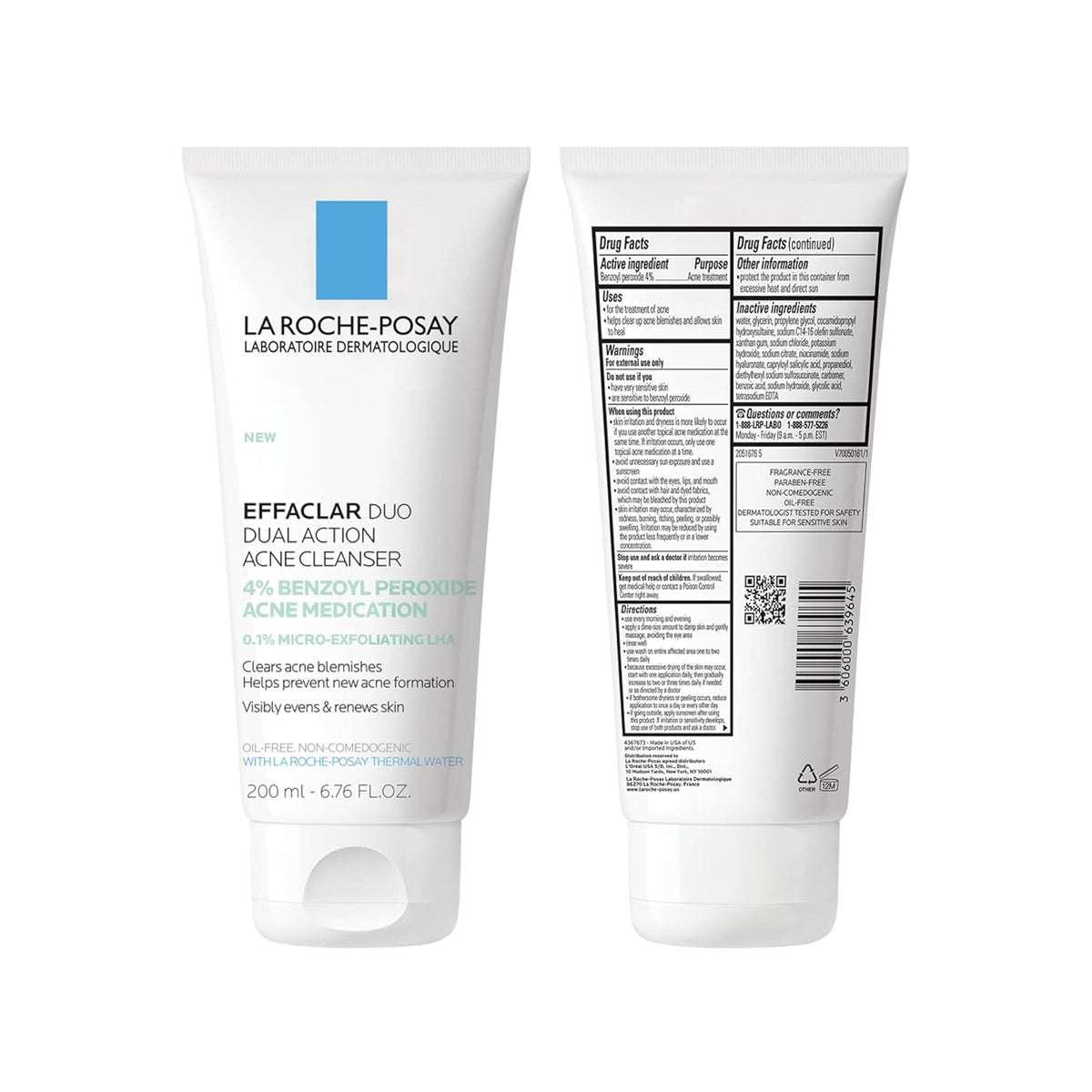 La Roche-Posay Effaclar Duo Acne Cleanser 200ml