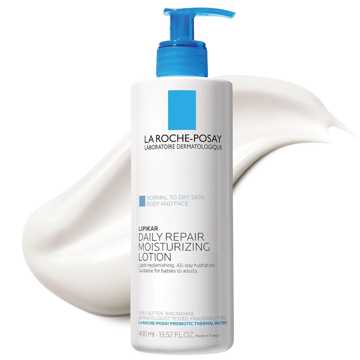 La Roche-Posay Lipikar Daily Repair Moisturizing Lotion Body & Face For Normal To Dry Skin 400ml