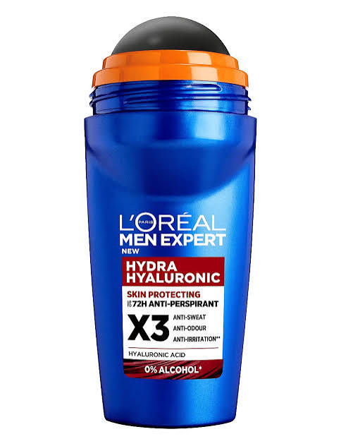 L'Oréal Paris Men Expert Hydra Hyaluronic 72h Anti-Perspirant Deodorant Roll-On 50ml (UK)