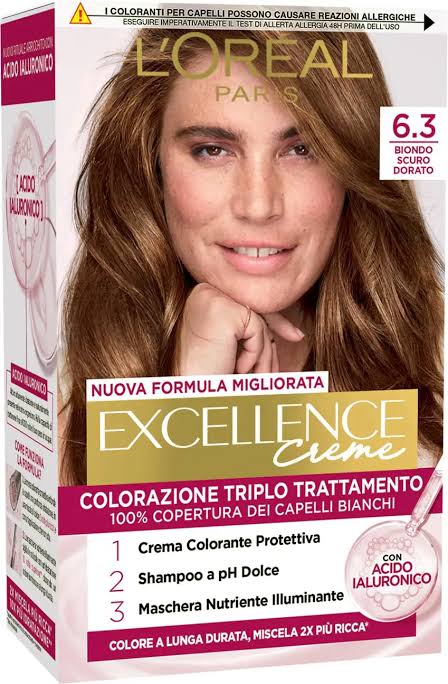 LOREAL EXCELLENCE NO 6.3 NATURAL LIGHT GOLDEN BLONDE