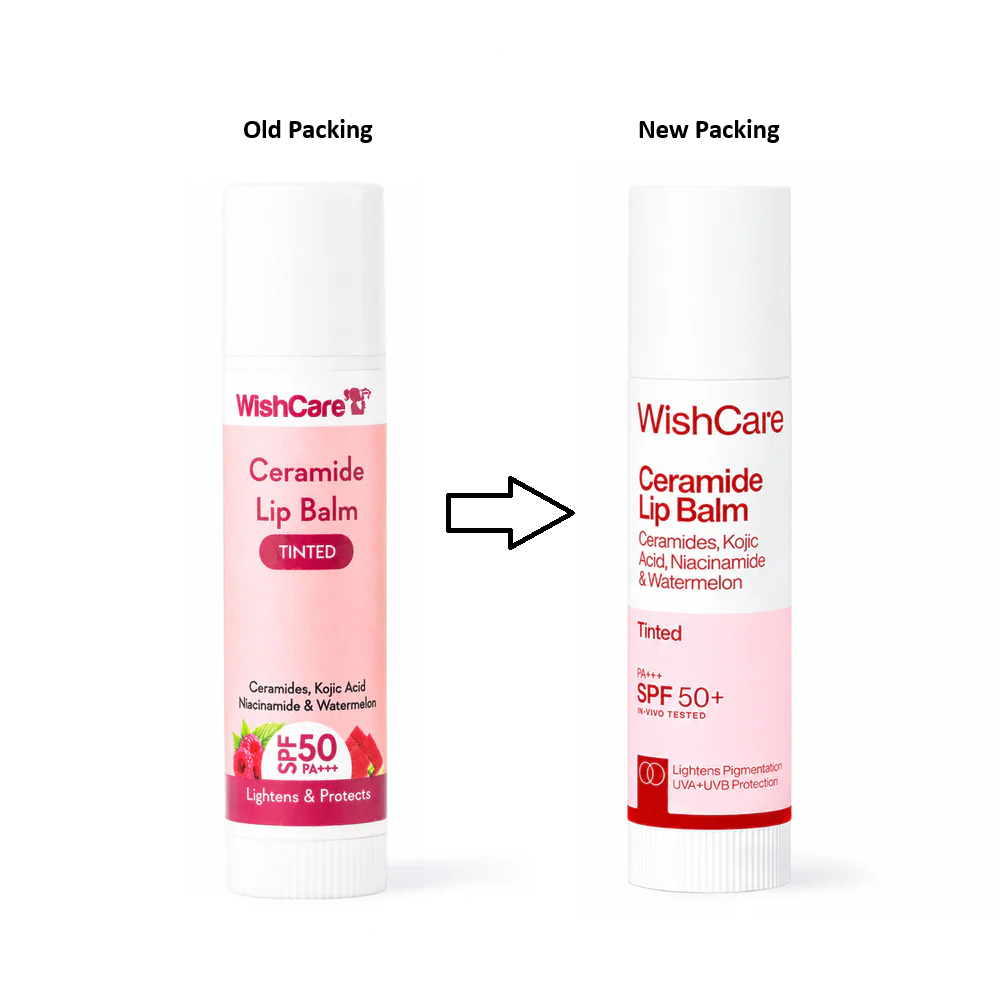 WishCare Ceramide Lip Balm with SPF 50 PA++++ (Tinted)