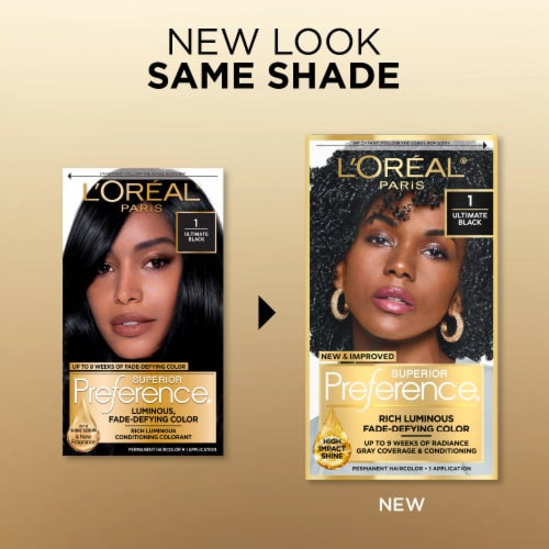 L'Oreal Paris Superior Preference Permanent Hair Color 1 Ultimate Black