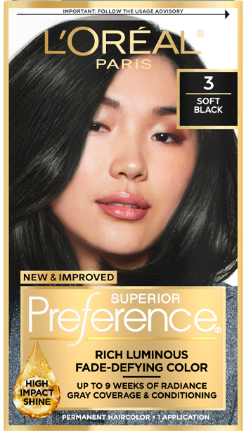 L'Oreal Paris Superior Preference Permanent Hair Color 3 Soft Black
