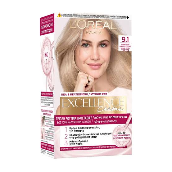 L’Oreal Paris Excellence Crème 9.1 Light Ash Blonde Hair Dye