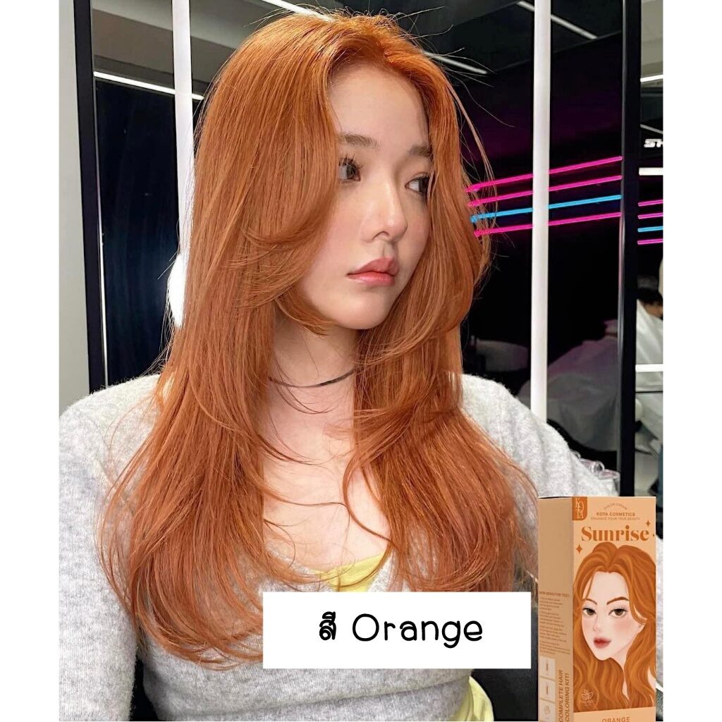 Kota Cosmetics Hair Color Cream Sunrise 100+100ml - Orange