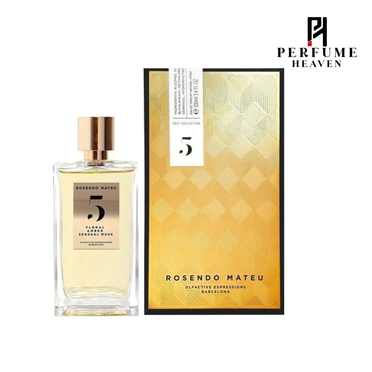 ROSENDO MATEU NO. 5 FLORAL AMBER SENSUAL MUSK EDP 100 ML
